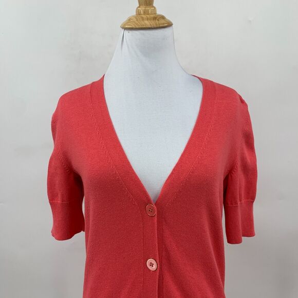 Lilly Pulitzer Cardigan Womens XS Extra Small Watermelon Silk Blend Mid Sleeve - Picture 3 of 10